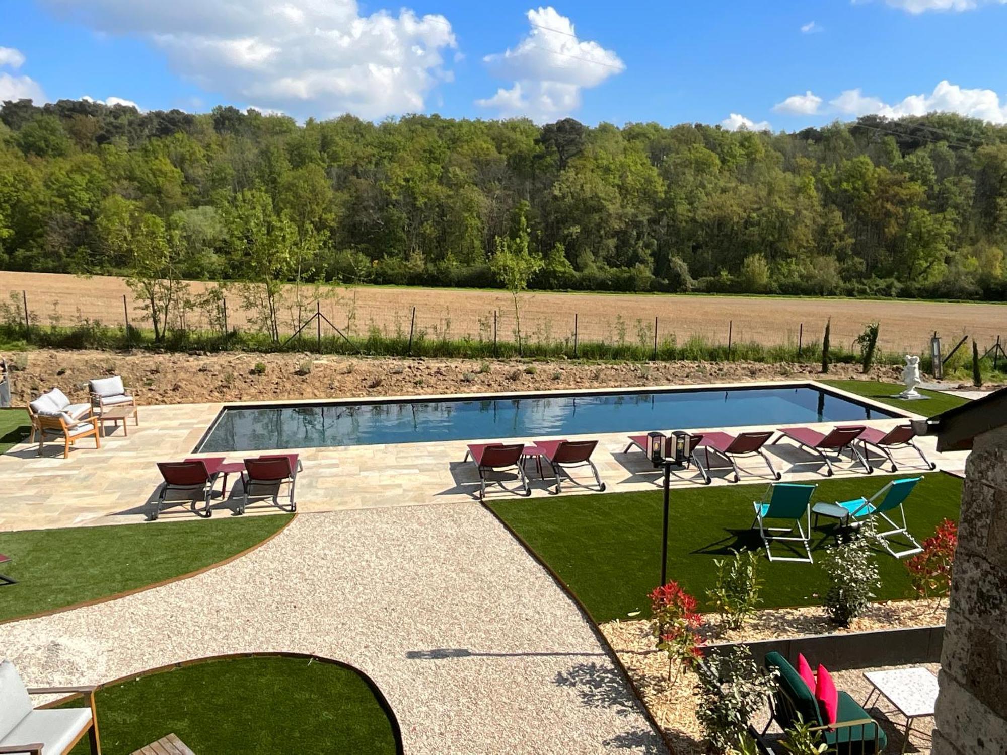 Sans Souci Bed And Breakfast Luxe Heated Pool And Restaurant Luzillé Εξωτερικό φωτογραφία